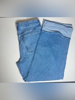 Old Navy Blue Wide-Leg Denim Jeans